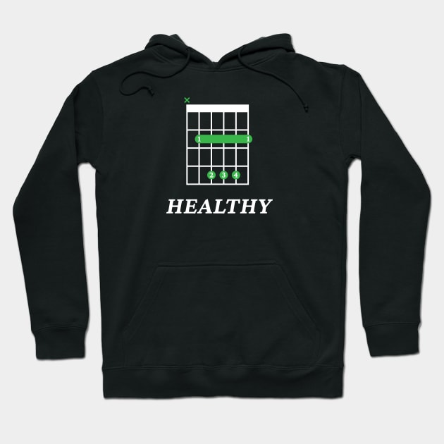 B Healthy B Guitar Chord Tab Dark Theme Hoodie by nightsworthy